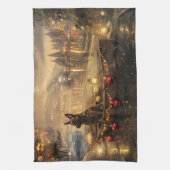 Belgische Mechelse Kerstreis Theedoek (Verticaal)