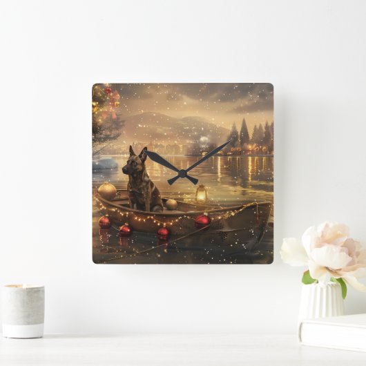 Belgische Mechelse Kerstreis Vierkante Klok (Huis)