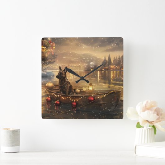 Belgische Mechelse Kerstreis Vierkante Klok (Huis)