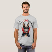 Belgische Mechelse Vampierhond Grappig Halloween T-shirt (Voorkant volledig)