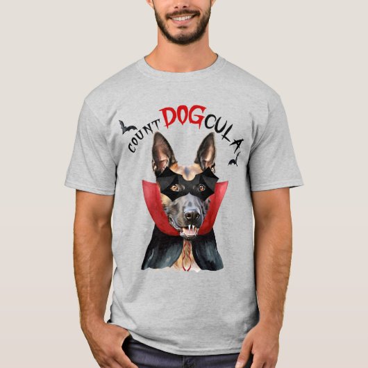 Belgische Mechelse Vampierhond Grappig Halloween T-shirt (Voorkant)