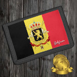 Belgische mode, Belgische patriotten/sport Drievoud Portemonnee<br><div class="desc">WALLETS: België & Belgische vlag mode - hou van mijn land,  reiscadeaus,  verjaardag van opa,  nationale patriotten / sportfans</div>