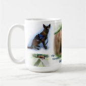 Belgische mok voor koffie-koffie Malinois (Links)