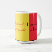Belgische Motto Koffiemok (Voorkant rechts)