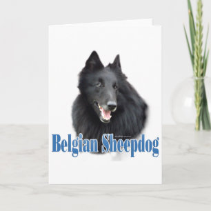 Belgische naam van de schapenhond feestdagen kaart