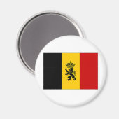 Belgische overheid vlag afkondigen magneet (Voorkant / Achterkant)