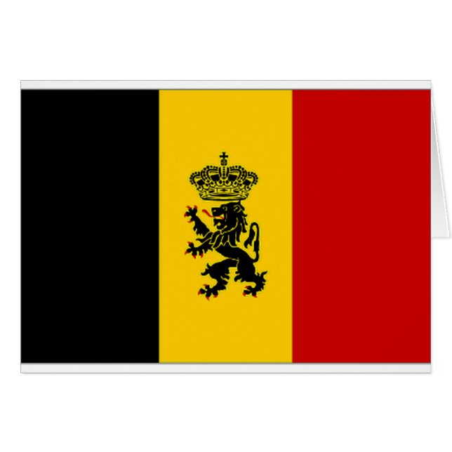 Belgische overheid vlag aftekenen (Voorkant Horizontaal)