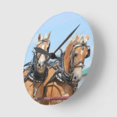 Belgische paarden ronde klok (Hoek)