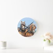 Belgische paarden ronde klok (Huis)