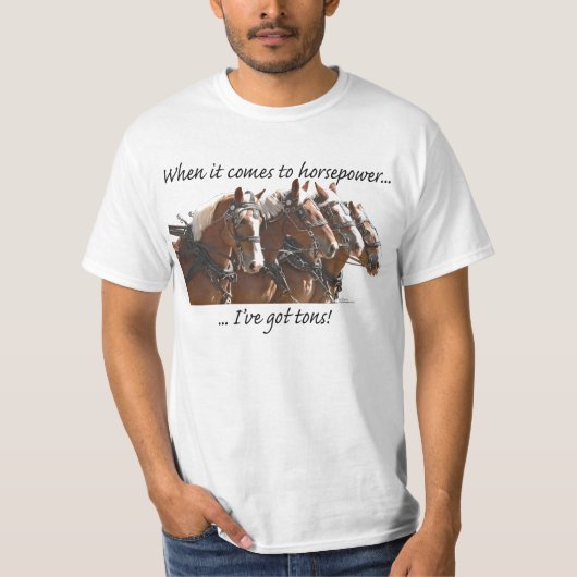 Belgische paardenkracht t-shirt (Voorkant)