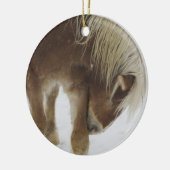 Belgische paardensierplant keramisch ornament (Links)