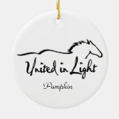 Belgische paardensierplant keramisch ornament (Achterkant)