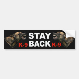 Belgische politie van Malinois K9 bumper sticker