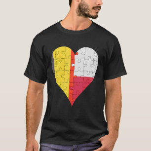 Belgische Poolse vlag T-shirt