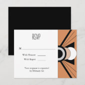 Belgische reactiekaart: Suntan RSVP Kaartje (Voorkant / Achterkant)