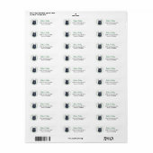 Belgische Schaapshond Eucalyptusblad Krans Etiket (Full Sheet)