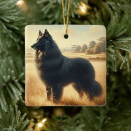 Belgische Schaapshond Keramisch Ornament