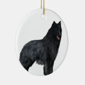 Belgische Schaapshond Keramisch Ornament (Rechts)
