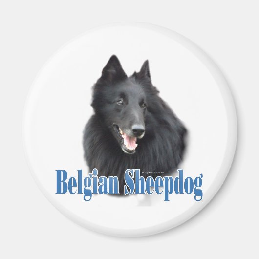 Belgische schapenhond naam - magneet (Voorkant)