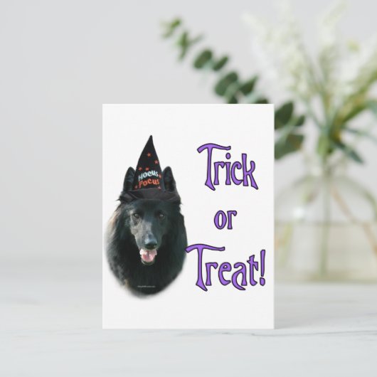 Belgische schapenhond truc briefkaart (Staand voorkant)