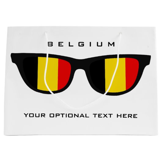 Belgische Shades aangepaste tekst & cadeautas voor (Voorkant)