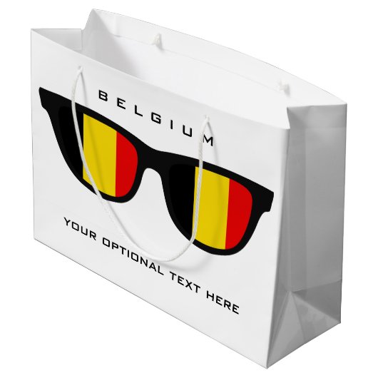 Belgische Shades aangepaste tekst & cadeautas voor (Achterkant Gekanteld)