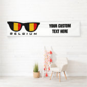 Belgische Shades aangepaste tekst & kleurenbanner Spandoek (Insitu)