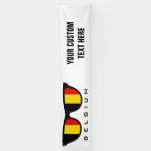 Belgische Shades aangepaste tekst & kleurenbanner Spandoek (Verticaal)