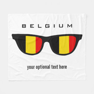 Belgische Shades aangepaste tekst & kleurendekens Fleece Deken