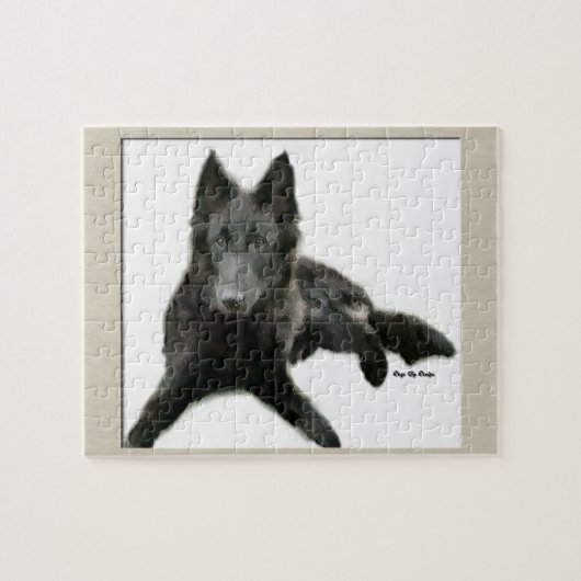 Belgische Sheepdog Art Legpuzzel (Horizontaal)