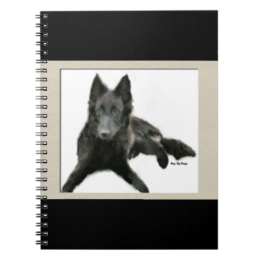 Belgische Sheepdog Art Notitieboek (Voorkant)