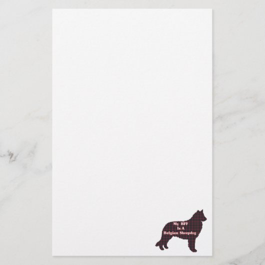 Belgische Sheepdog BFF Briefpapier (Voorkant)