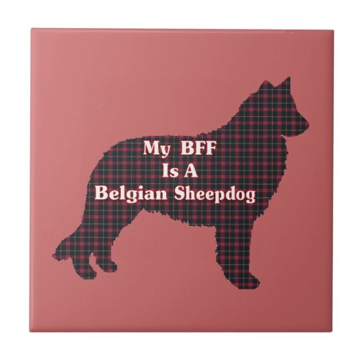 Belgische Sheepdog BFF Tegeltje (Voorkant)