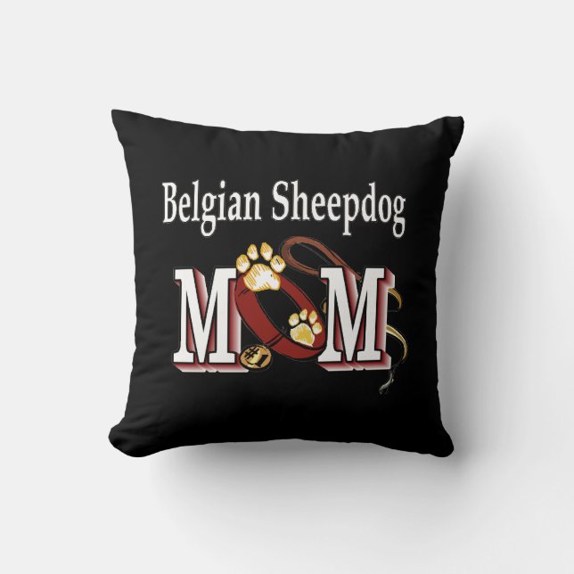 Belgische Sheepdog Dog MOM Kussen (Voorkant)