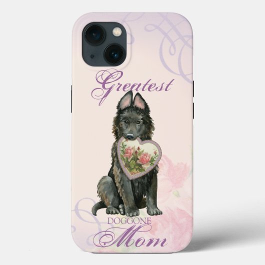 Belgische Sheepdog Heart mama Case-Mate iPhone Case (Achterkant)