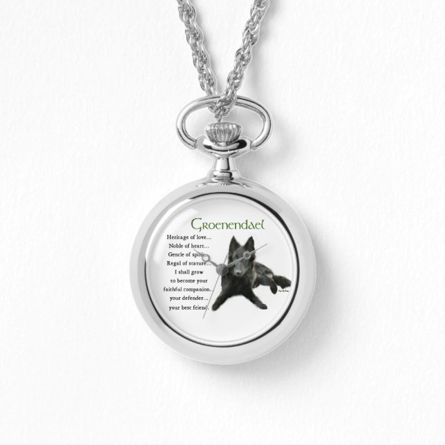 Belgische Sheepdog Puppy Horloge (Voorkant)