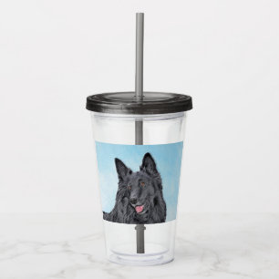 Belgische Sheepdog-schildering - Cute Original Dog Acryl Drinkbeker