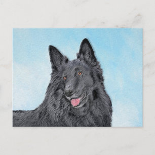 Belgische Sheepdog-schildering - Cute Original Dog Briefkaart