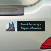 Belgische Sheepdog-schildering - Cute Original Dog Bumpersticker (Op auto)