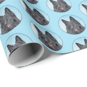 Belgische Sheepdog-schildering - Cute Original Dog Cadeaupapier (Rol Hoek)