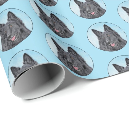 Belgische Sheepdog-schildering - Cute Original Dog Cadeaupapier (Rol Hoek)