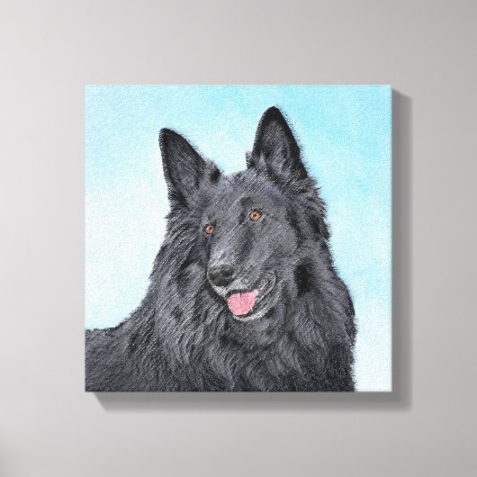 Belgische Sheepdog-schildering - Cute Original Dog Canvas Afdruk (Voorkant)
