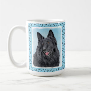 Belgische Sheepdog-schildering - Cute Original Dog Koffiemok