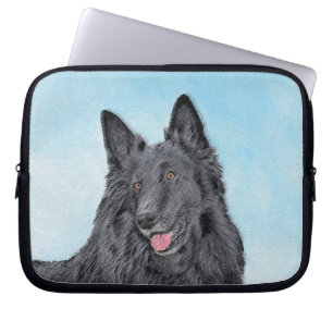 Belgische Sheepdog-schildering - Cute Original Dog Laptop Sleeve