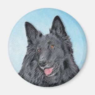 Belgische Sheepdog-schildering - Cute Original Dog Magneet