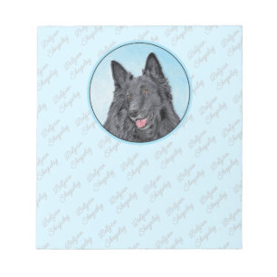 Belgische Sheepdog-schildering - Cute Original Dog Notitieblok