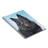 Belgische Sheepdog-schildering - Cute Original Dog Notitieboek (Rechterzijde)
