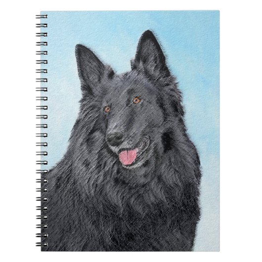 Belgische Sheepdog-schildering - Cute Original Dog Notitieboek (Voorkant)
