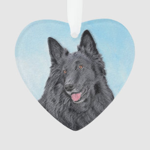Belgische Sheepdog-schildering - Cute Original Dog Ornament
