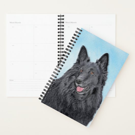 Belgische Sheepdog-schildering - Cute Original Dog Planner (Display)
